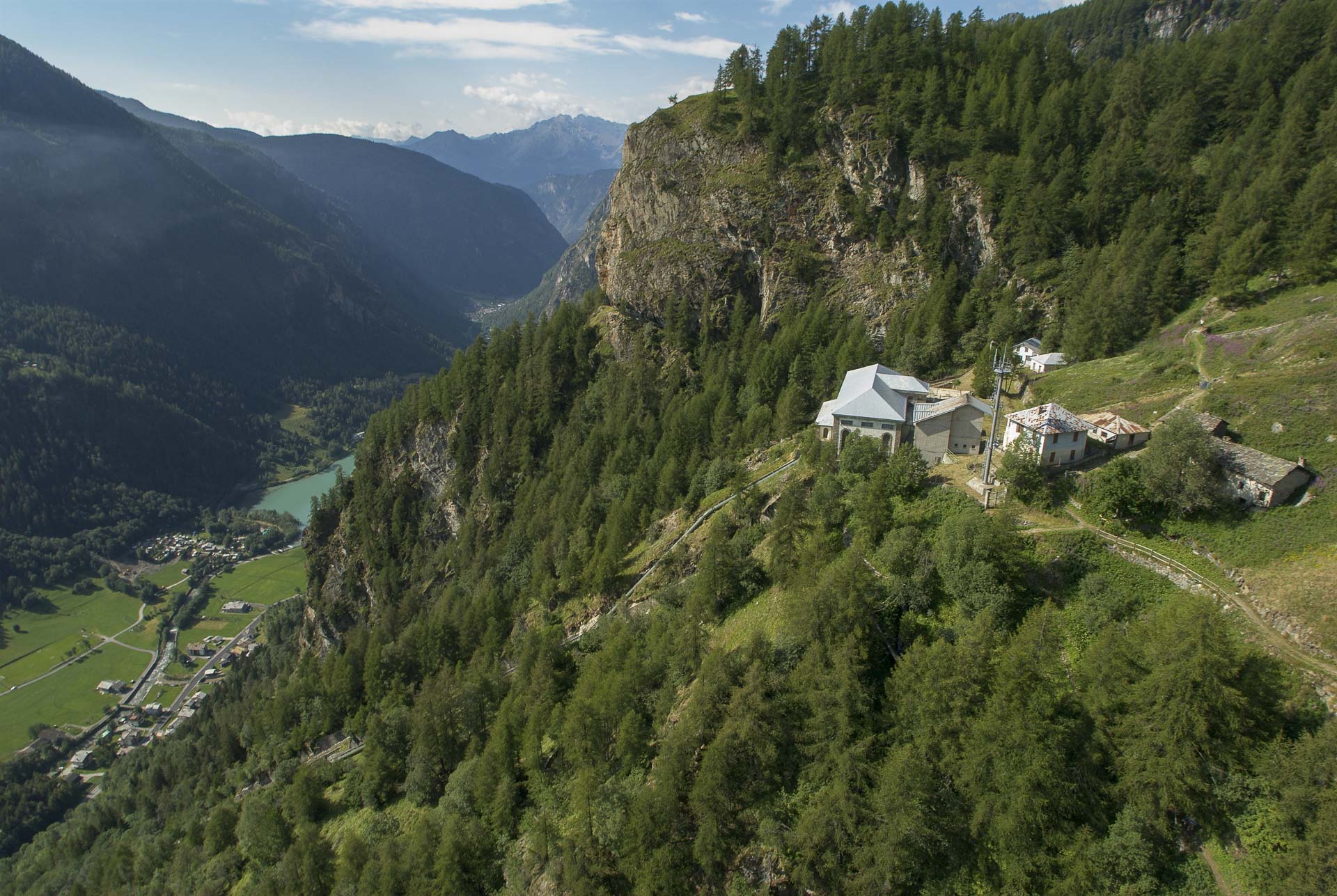 Centrale idroelettrica Maen Perreres CVA produzione energia verde